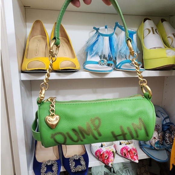 Ultra rare y2k Dump Him small leather bag - Picture 2 of 8